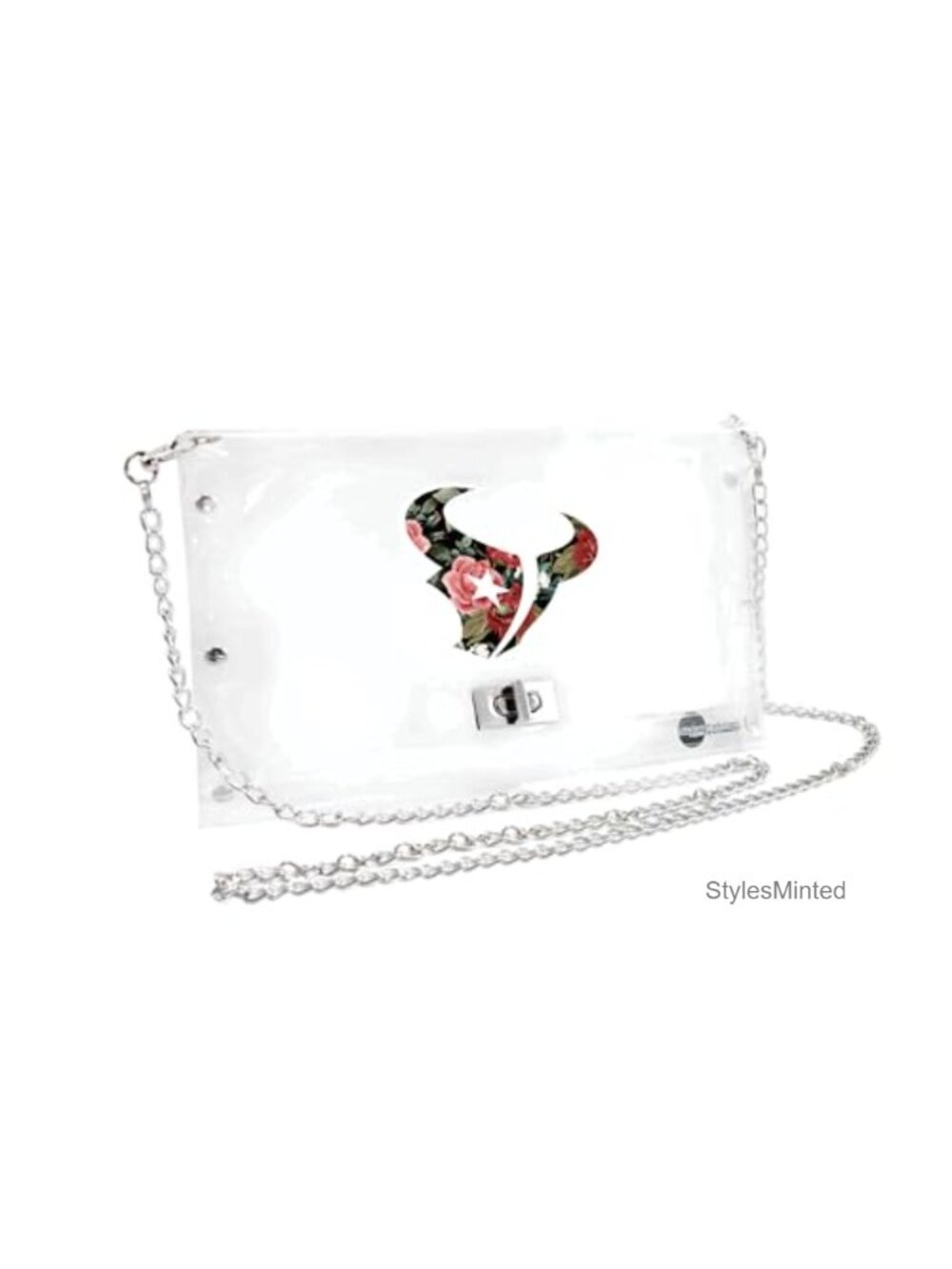 Clear Envelope Purse with Strap for Stadium Events - Crossbody Bag